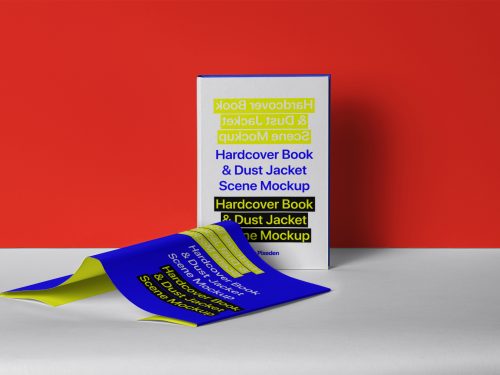 Dust Jacket Hardcover Psd Book Mockup Set