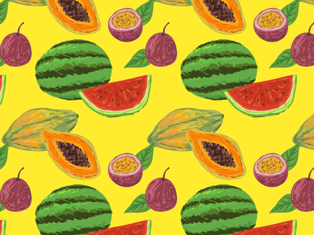 Free Fruit Vector Pattern