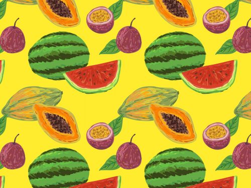 Free Fruit Vector Pattern