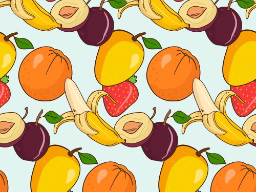 Free Fruit Vector Pattern
