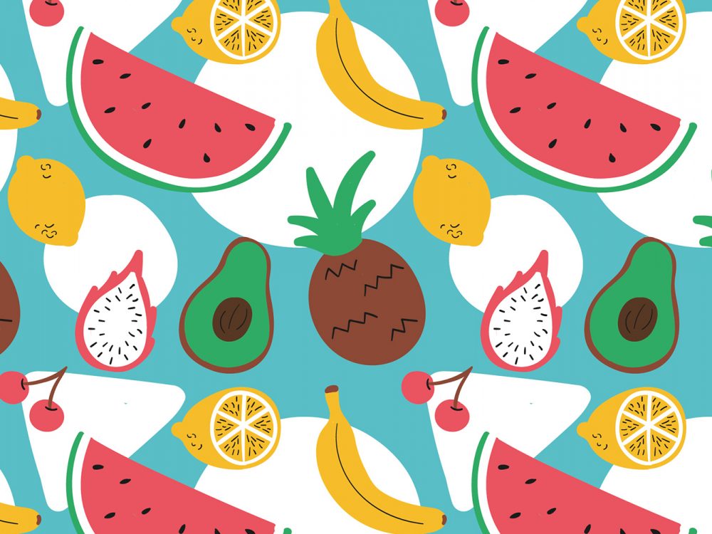 Free Fruit Vector Pattern