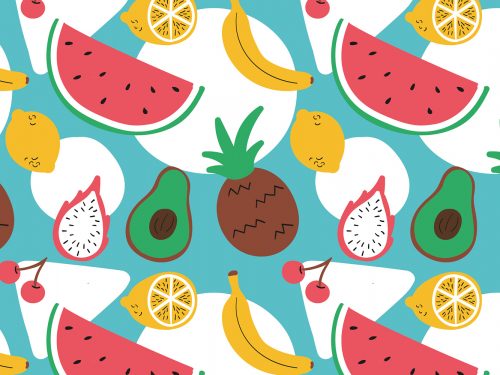 Free Fruit Vector Pattern