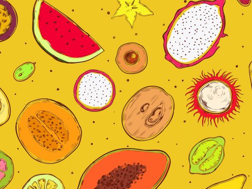 Free Fruit Vector Pattern