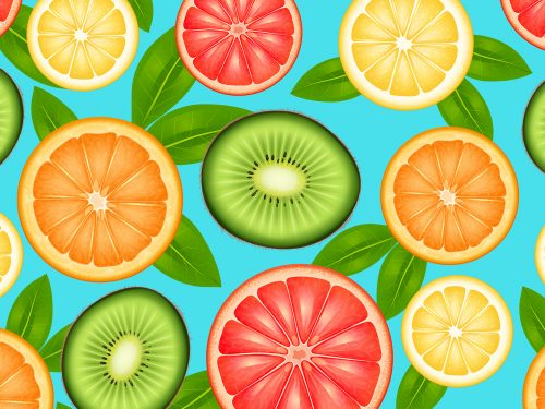 Free Fruit Vector Pattern