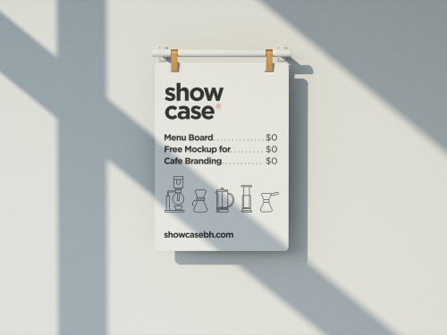 Free MenuBoard Mockup