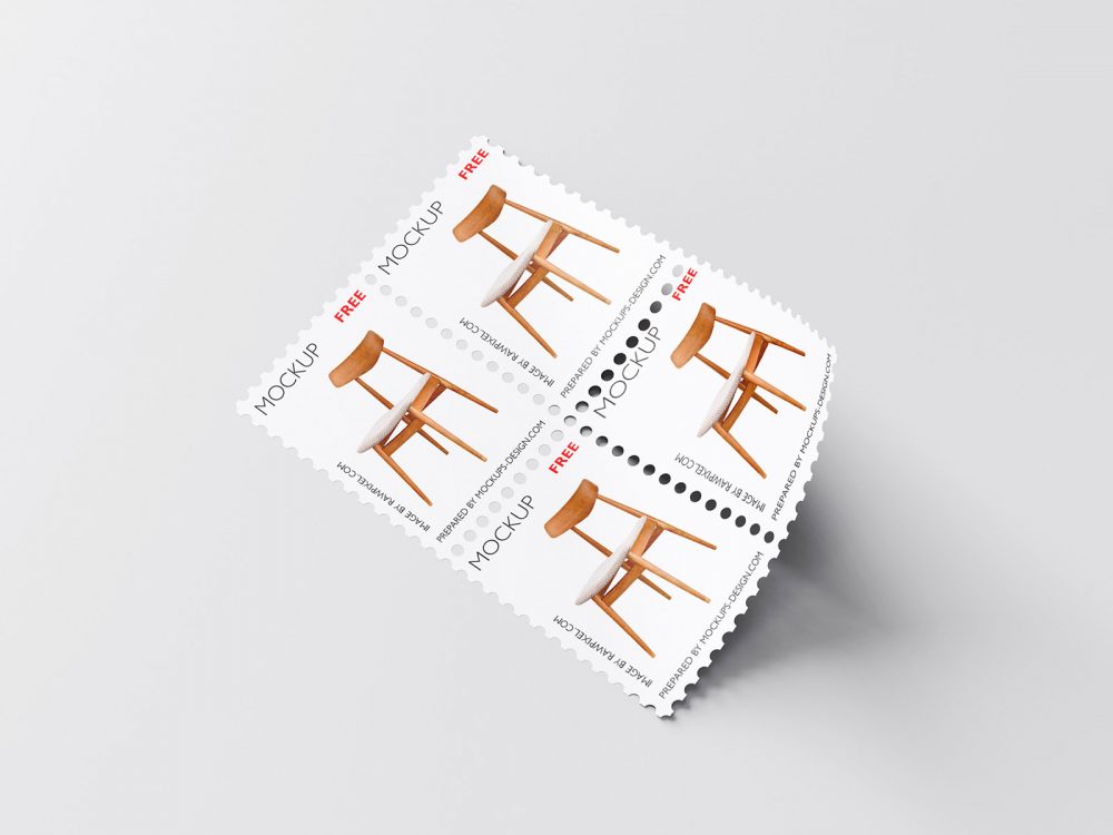 Free Postage Stamp Mockup