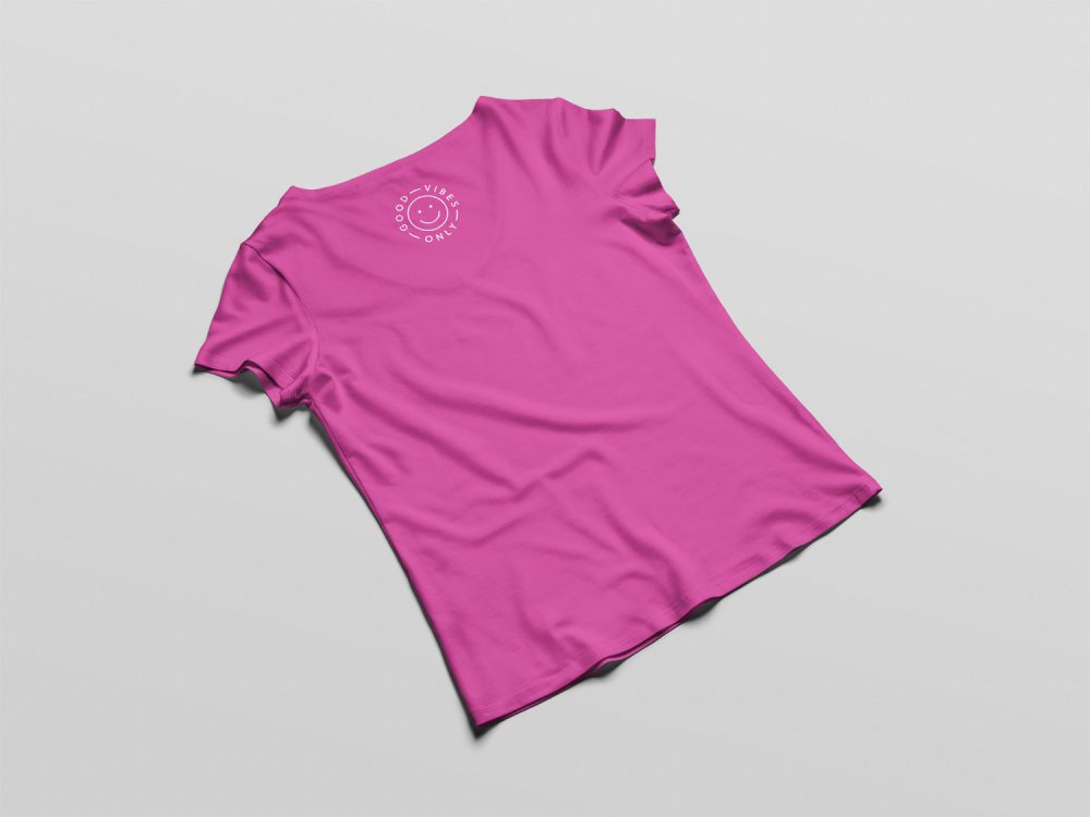 Free Woman T-Shirt Mockup
