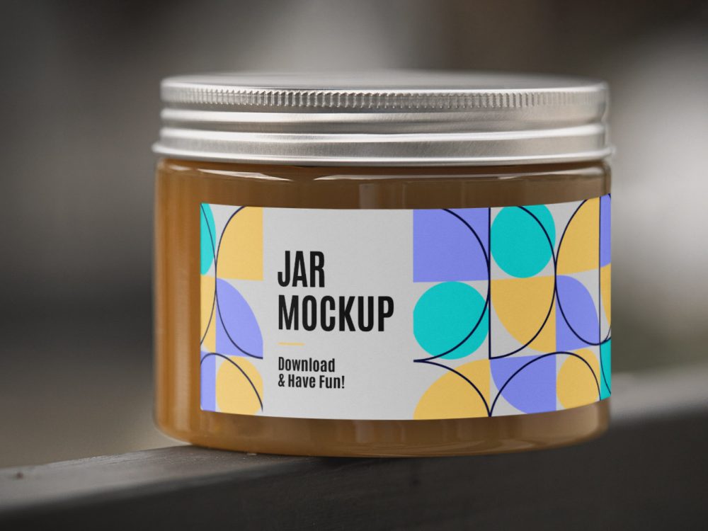 Glass Jar Mockup