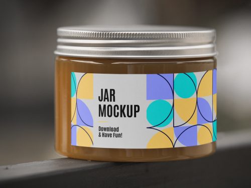 Glass Jar Mockup