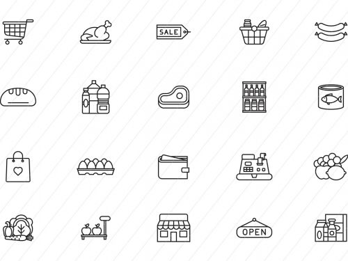 Grocery Store Icons