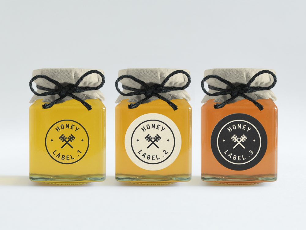 Honey Jars PSD Mockup