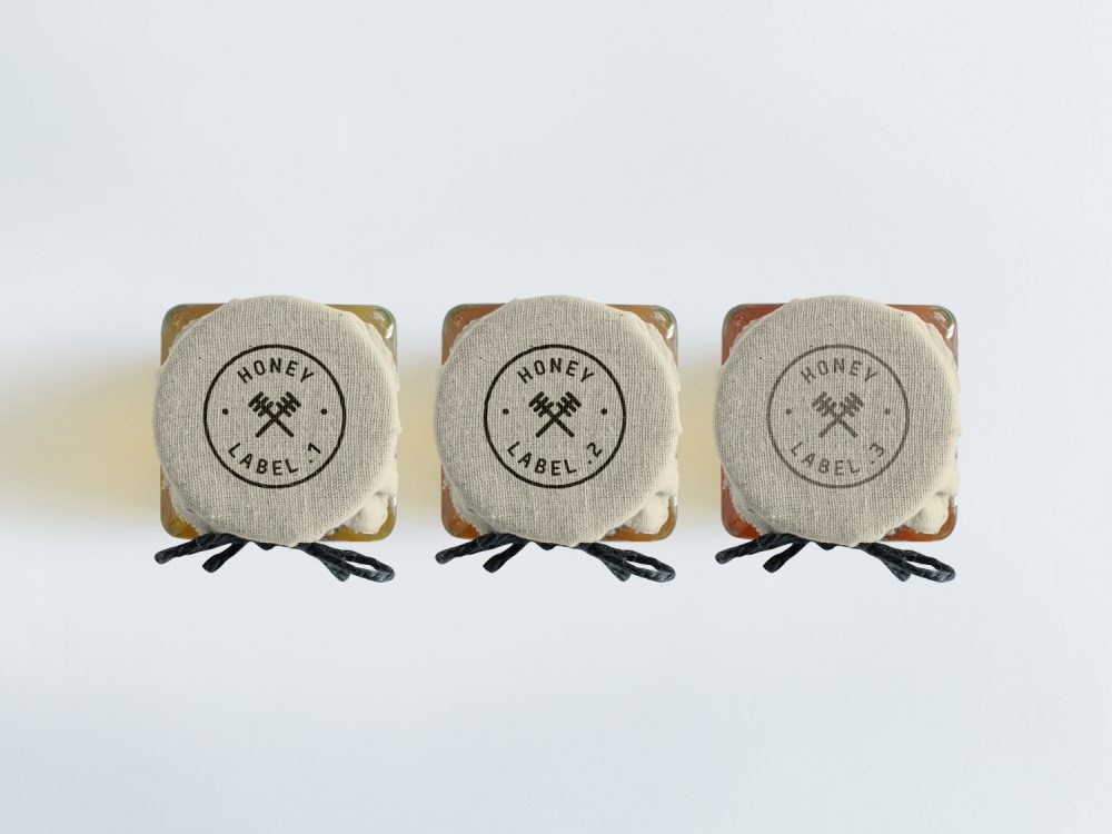 Honey Jars PSD Mockup