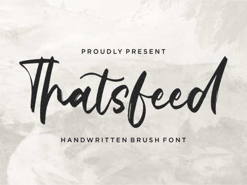 Thatsfeed Free Font