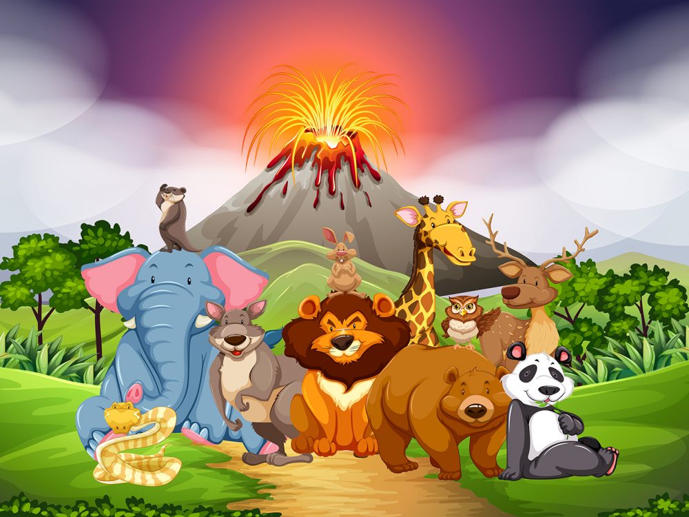 Wild Animals Free Vector Illustration