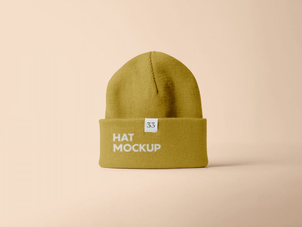 Winter Hat Mockup
