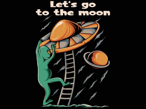 Alien UFO Free Vector Illustration