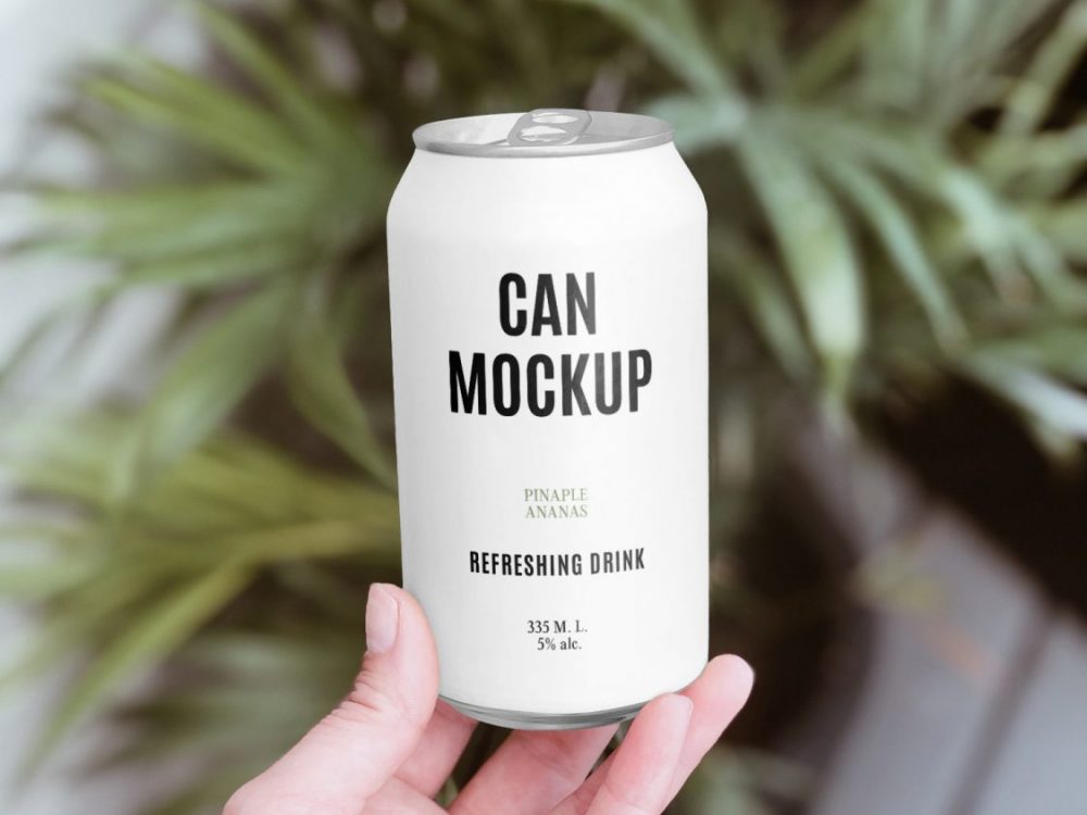 Aluminium Can Mockup