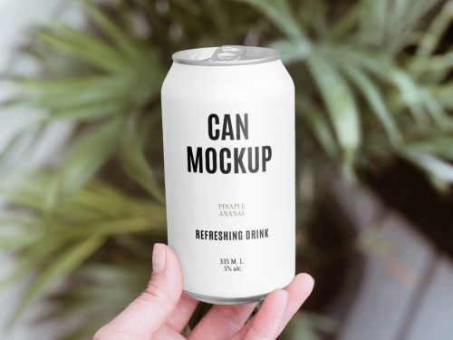 Aluminium Can Mockup