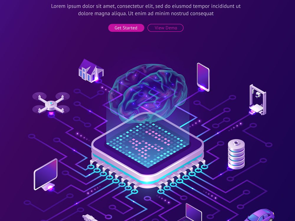 Artificial Intelligence Concept Background
