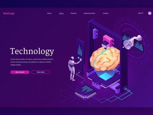 Artificial Intelligence Concept Background