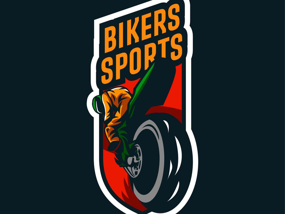Biker Emblem Free Vector Illustration