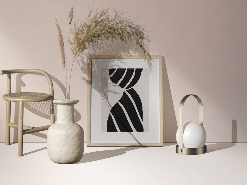 Boho Interior Frame Mockup