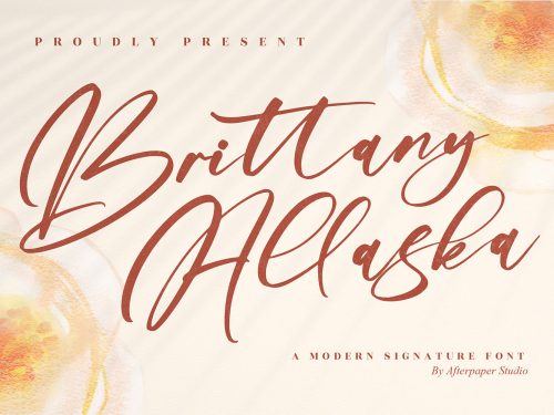 Brittany Allaska Free Font