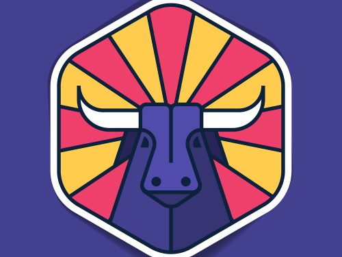 Bull Emblem Free Vector Illustration