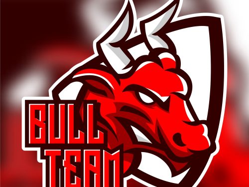 Bull Emblem Free Vector Illustration