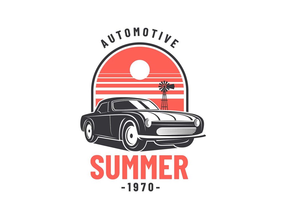 Car Badge Free Vector Illustration