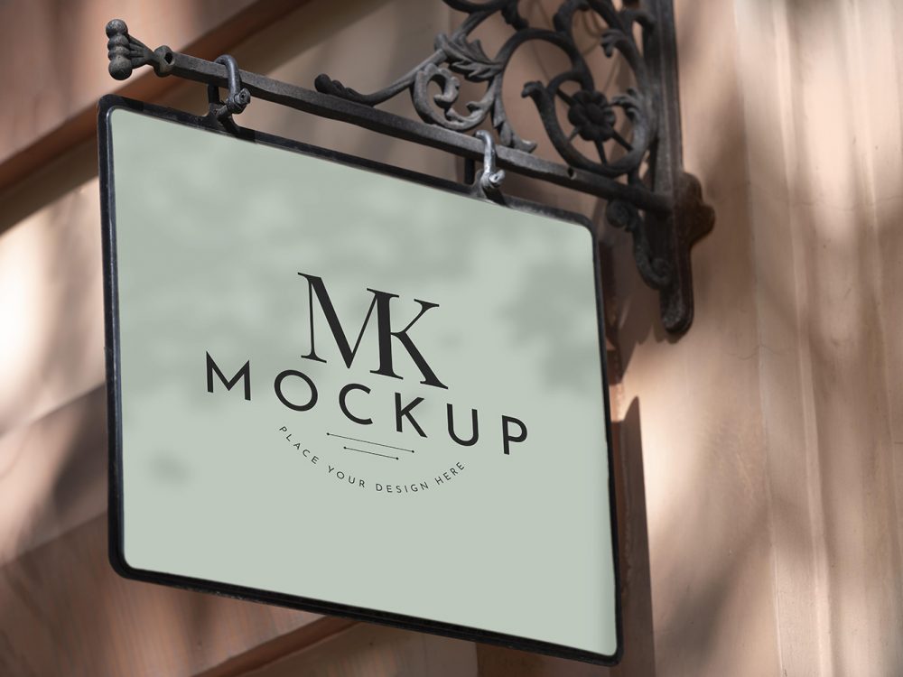 City Sign Free Mockup