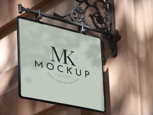 City Sign Free Mockup