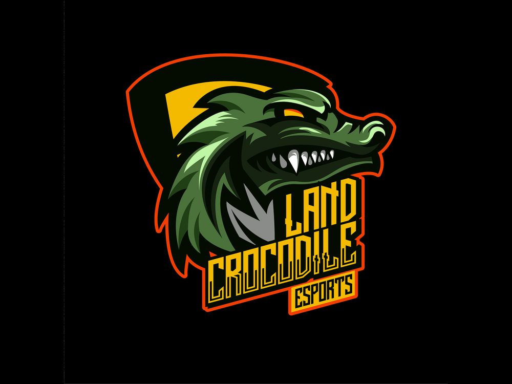 Crocodile Emblem Free Vector Illustration