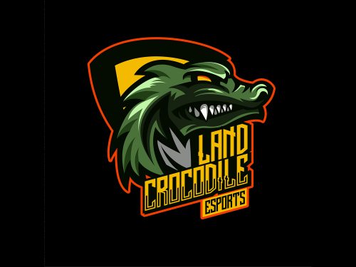 Crocodile Emblem Free Vector Illustration