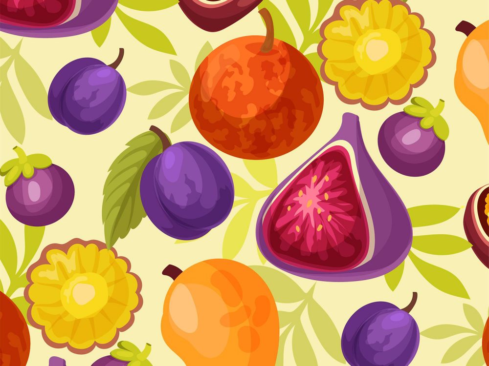 Free Fruit Vector Pattern