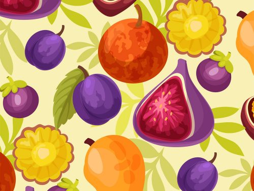 Free Fruit Vector Pattern