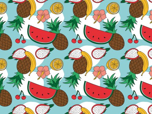 Free Fruit Vector Pattern