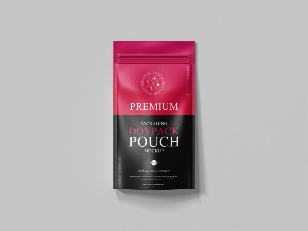 Free Packaging Pouch Mockup