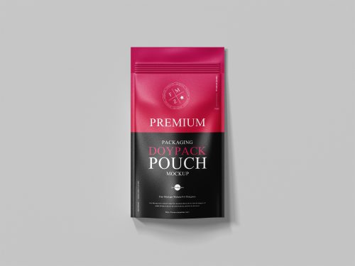 Free Packaging Pouch Mockup