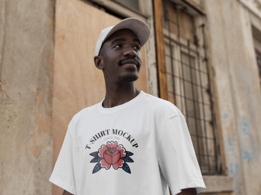 Man with T-Shirt Mockup