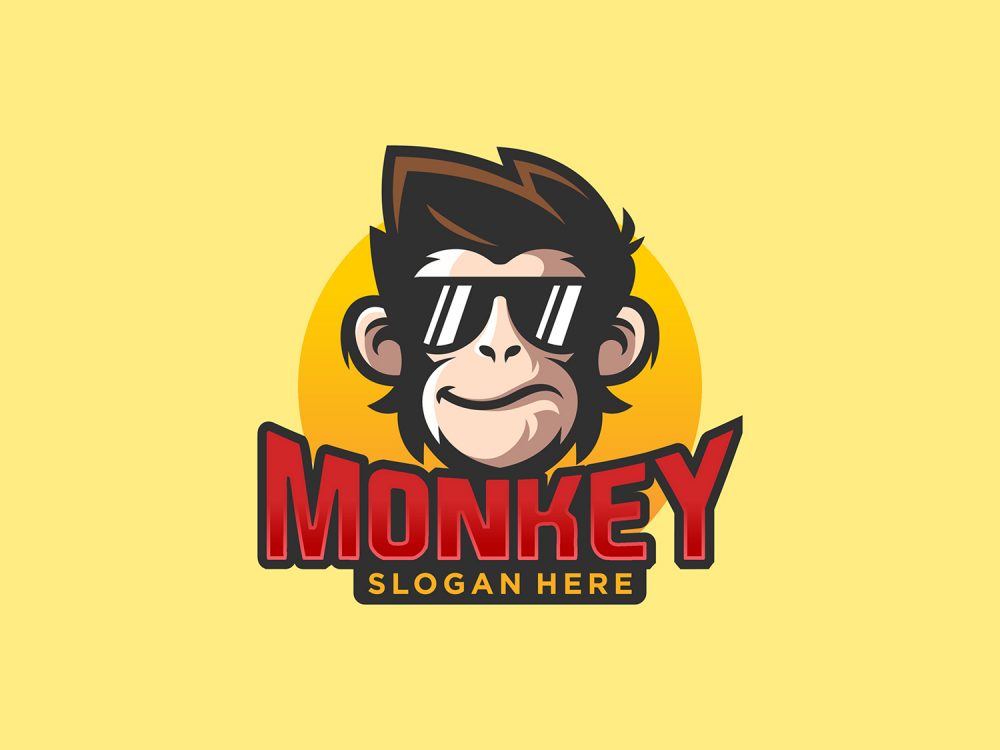 Monkey Head Illustration