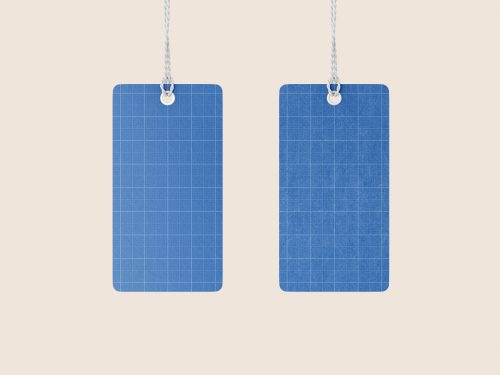 Paired Label Tag Mockup