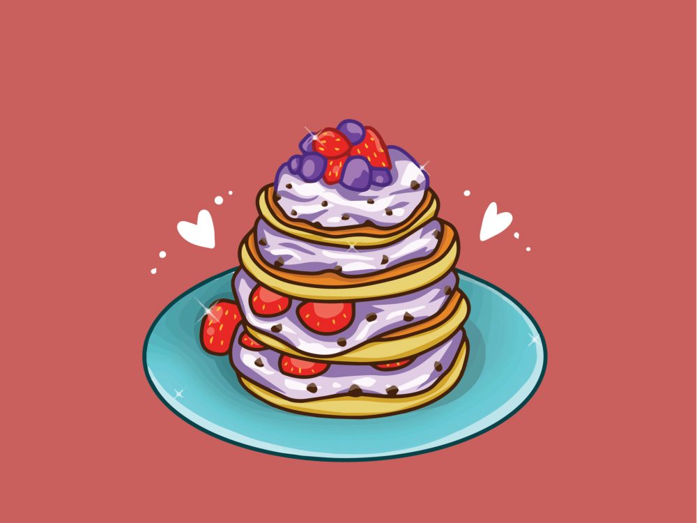 Pancakes Free Vector Illustration
