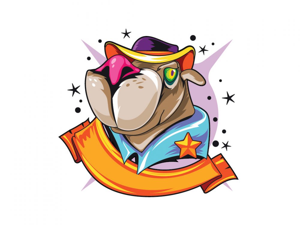 Pet Sheriff Dog Illustration
