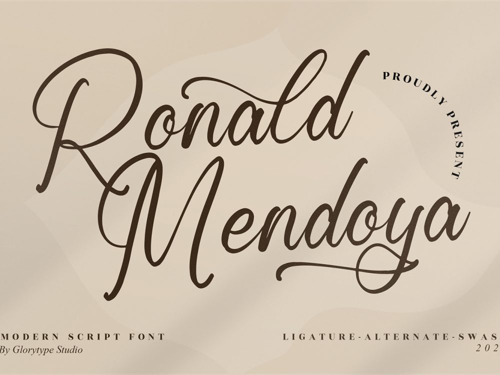Ronald Mendoya Free Font