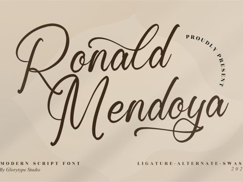 Ronald Mendoya Free Font