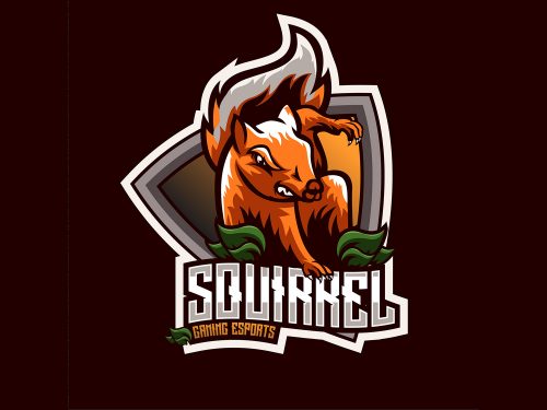 Squirrel Esports Character Illustration