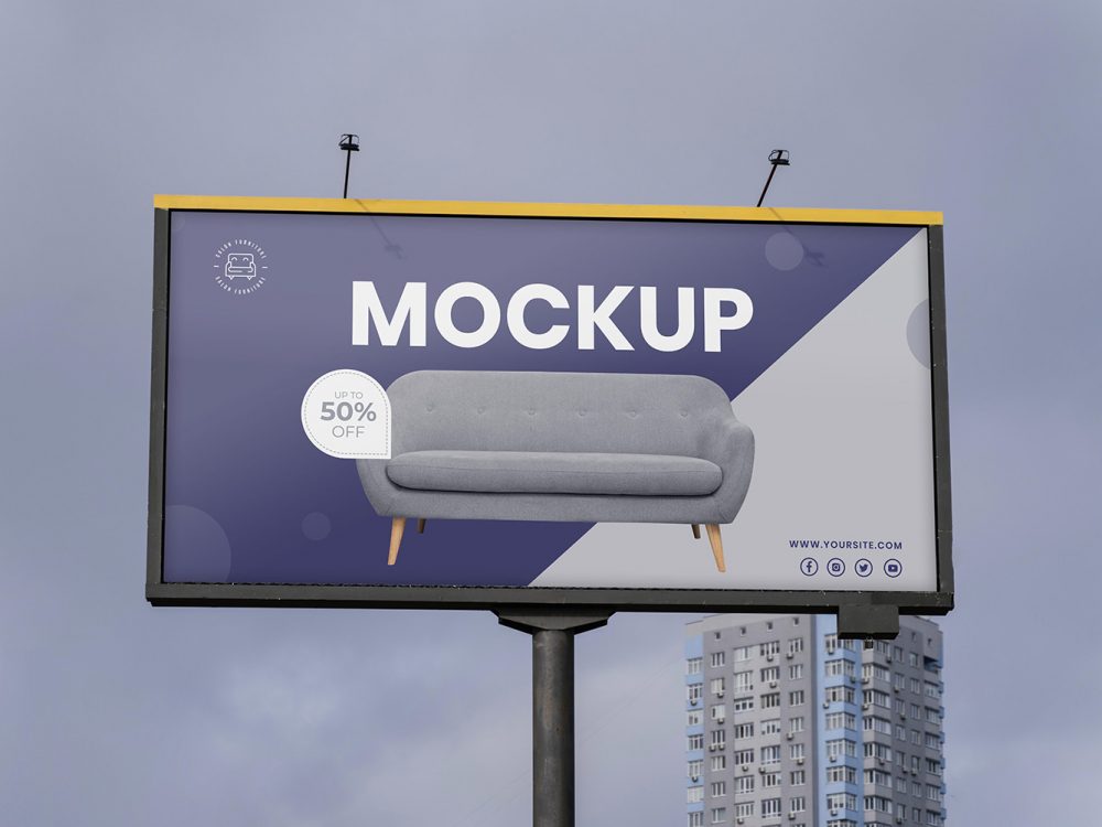 Street Billboard Mockup