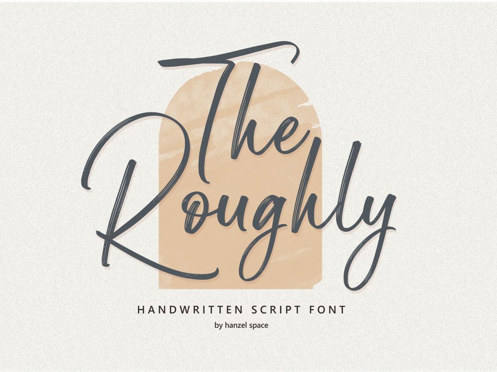 The Roughly Script Free Font