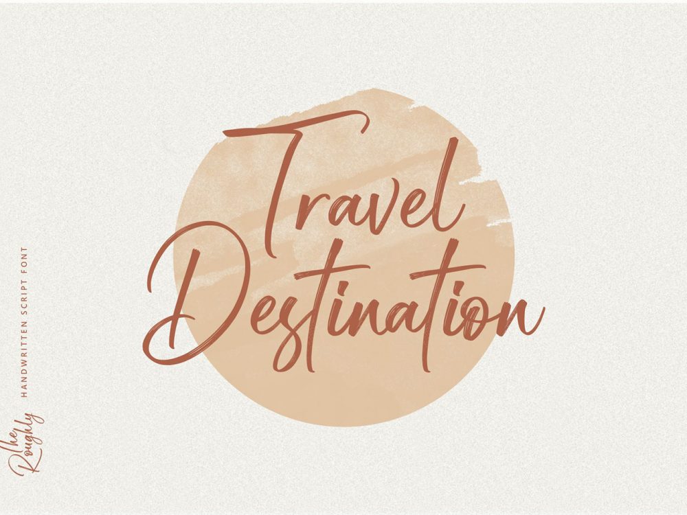 The Roughly Script Free Font